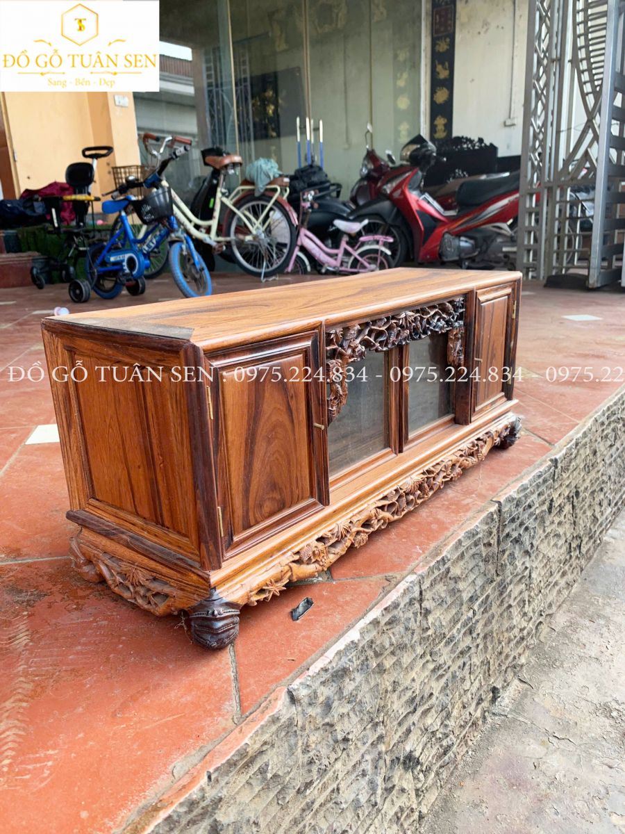 Hình ảnh tủ chè gỗ gụ ta 